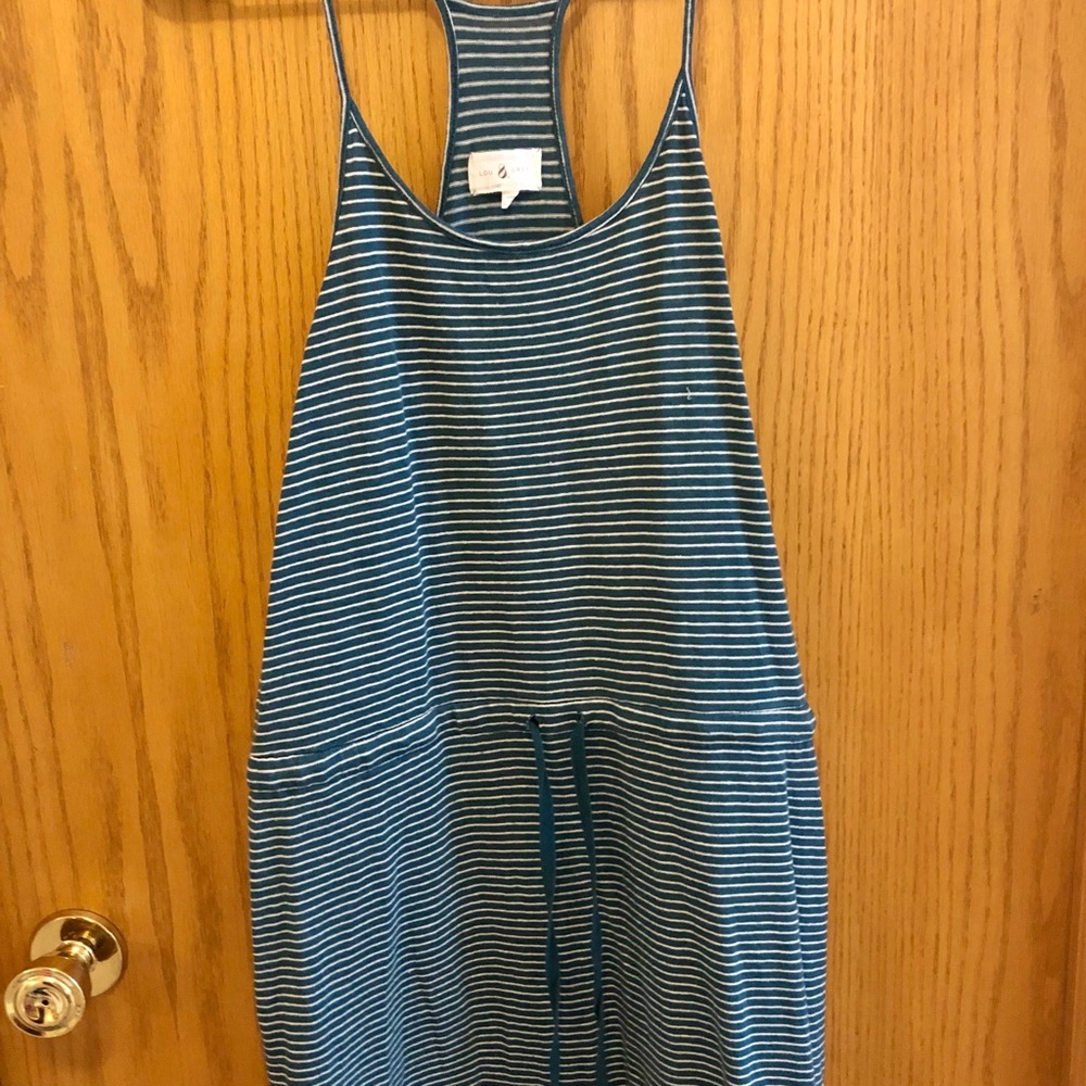 striped mini dress